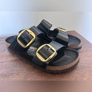 Birkenstock Arizona Big Buckle Patent Leather in High Shine Black